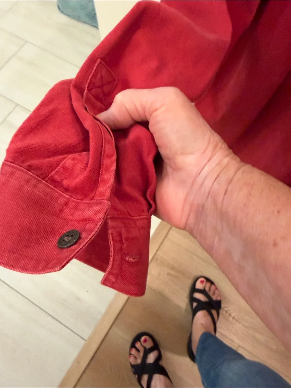 Levi's Vintage 90’s Men's Casual Button-Down Shirt — Red
